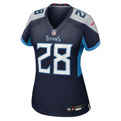 Kalel Mullings Tennessee Titans Women's Team Game Jersey - Navy
