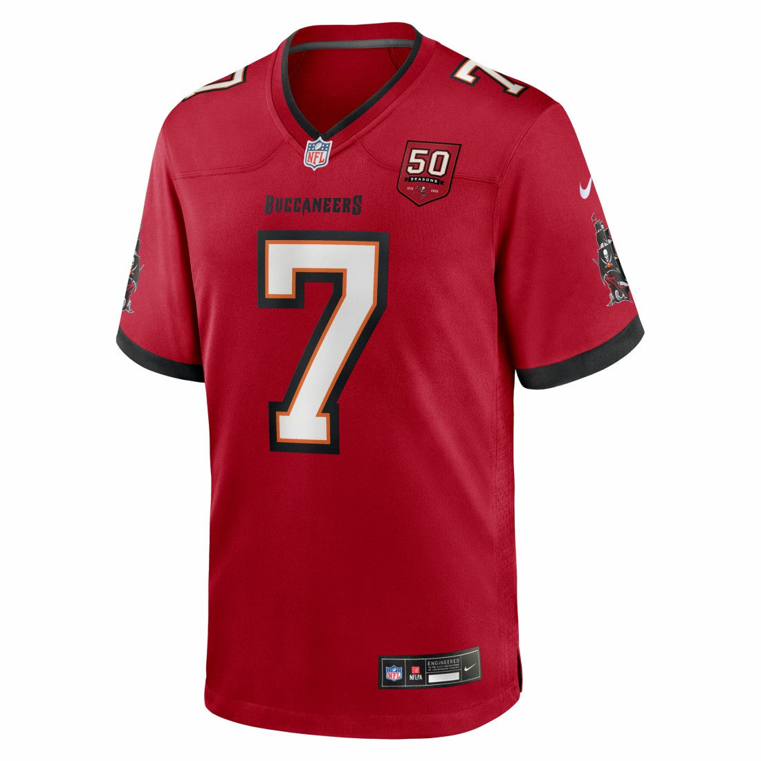 Bucky Irving Tampa Bay Buccaneers 50th Season Team Game Jersey - Red