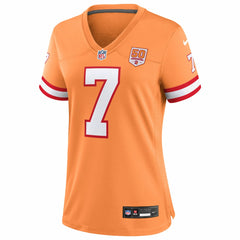 Bucky Irving Tampa Bay Buccaneers Women's 50th Season Game Jersey - Creamsicle