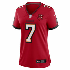 Bucky Irving Tampa Bay Buccaneers Women's 50th Season Team Game Jersey - Red