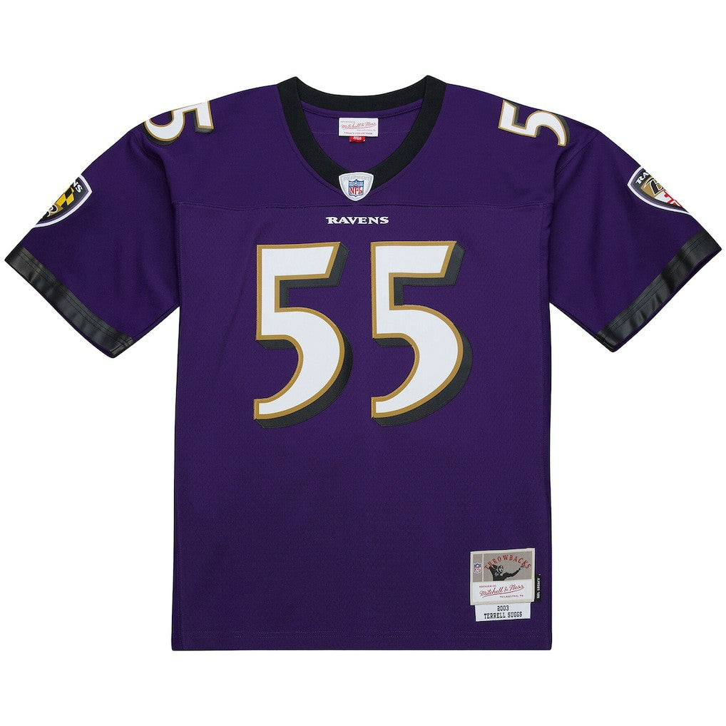 Terrell Suggs Baltimore Ravens 2003 Legacy Replica Jersey - Purple cheap