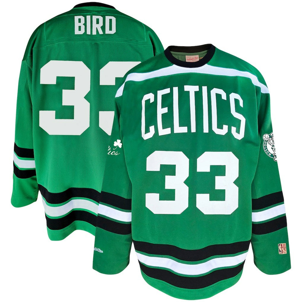 Larry Bird Boston Celtics Big & Tall NBA Hockey Jersey - Kelly Green