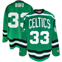 Larry Bird Boston Celtics Big & Tall NBA Hockey Jersey - Kelly Green