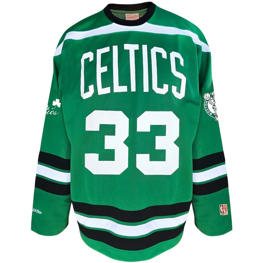 Larry Bird Boston Celtics Big & Tall NBA Hockey Jersey - Kelly Green