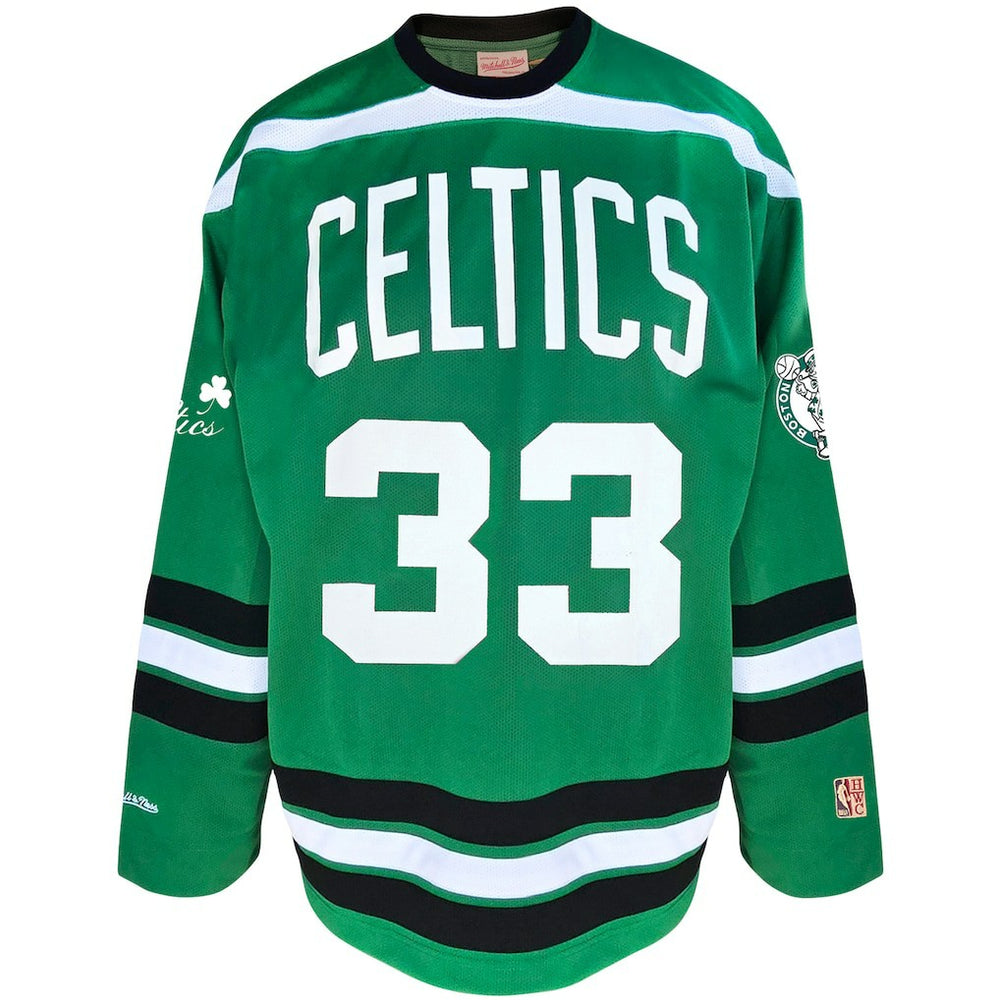 Larry Bird Boston Celtics Big & Tall NBA Hockey Jersey - Kelly Green