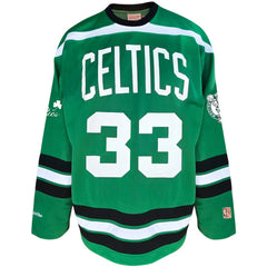 Larry Bird Boston Celtics Big & Tall NBA Hockey Jersey - Kelly Green