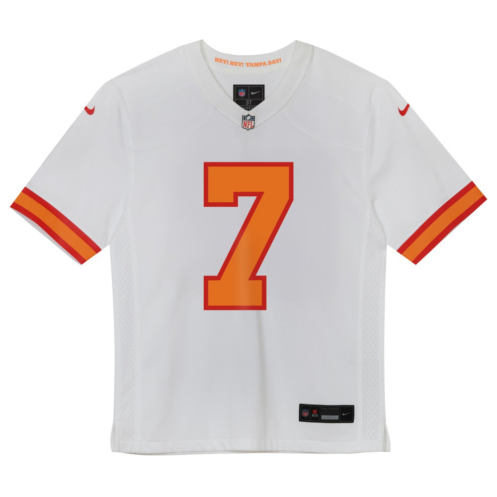 Bucky Irving '76 Tampa Bay Buccaneers Preschool Game Jersey - White for sale