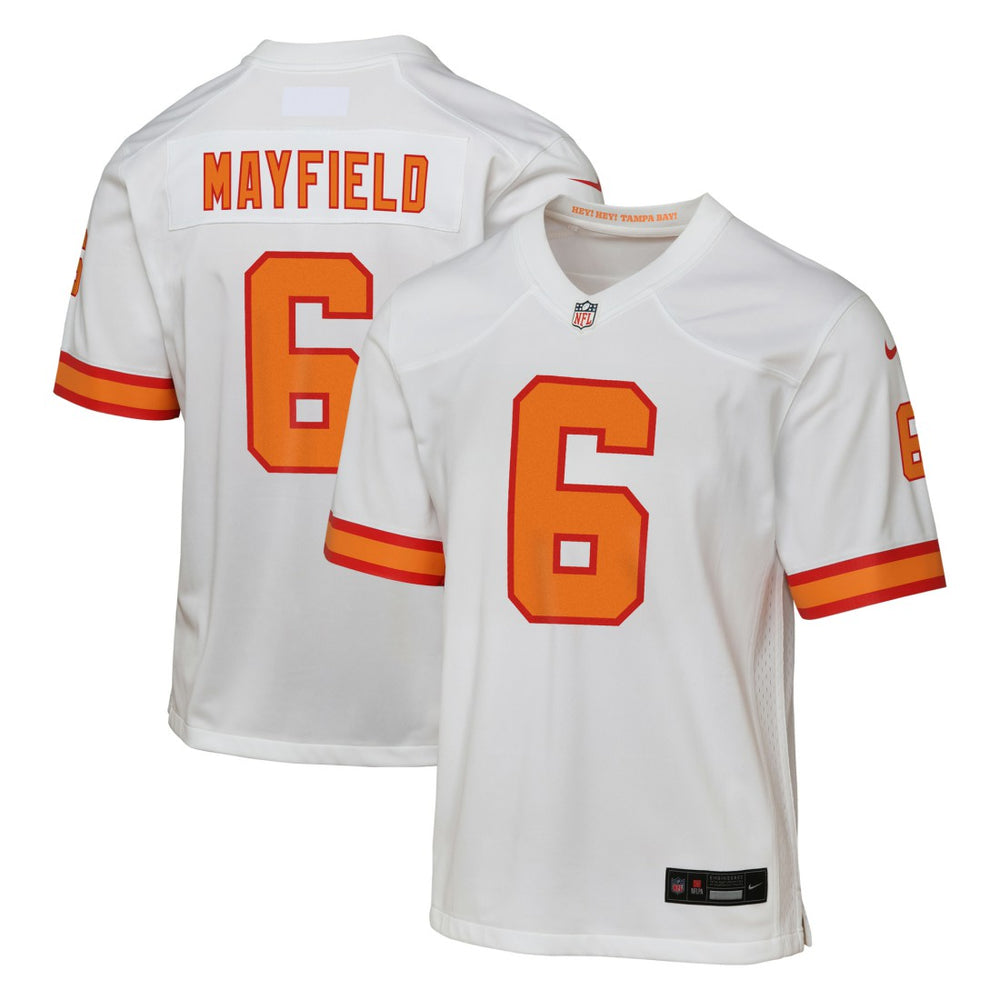 Baker Mayfield '76 Tampa Bay Buccaneers Youth Game Jersey - White sale