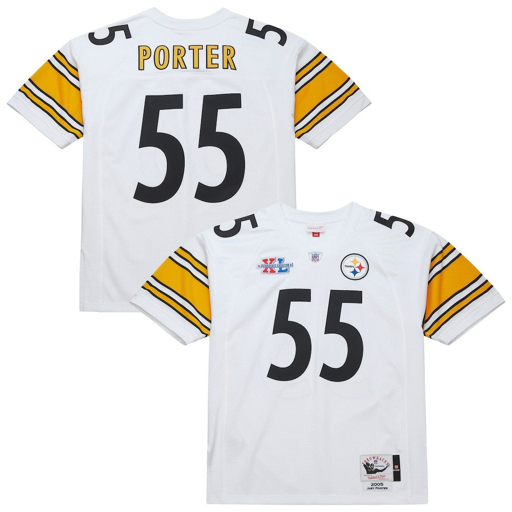 Joey Porter Pittsburgh Steelers 2005 Authentic Throwback Retired Player Jersey - White discount