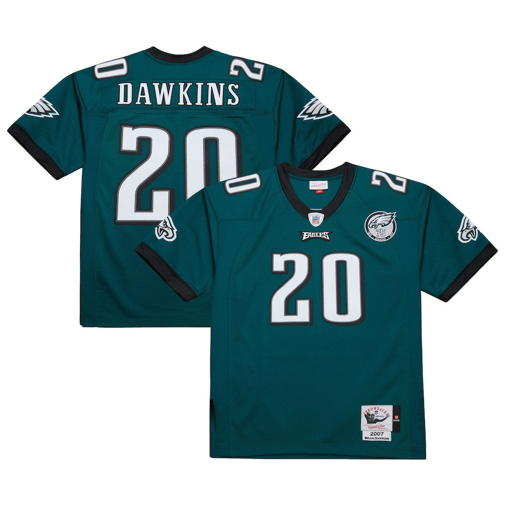 Brian Dawkins Philadelphia Eagles 2007 Authentic Throwback Retired Player Jersey - Green discount