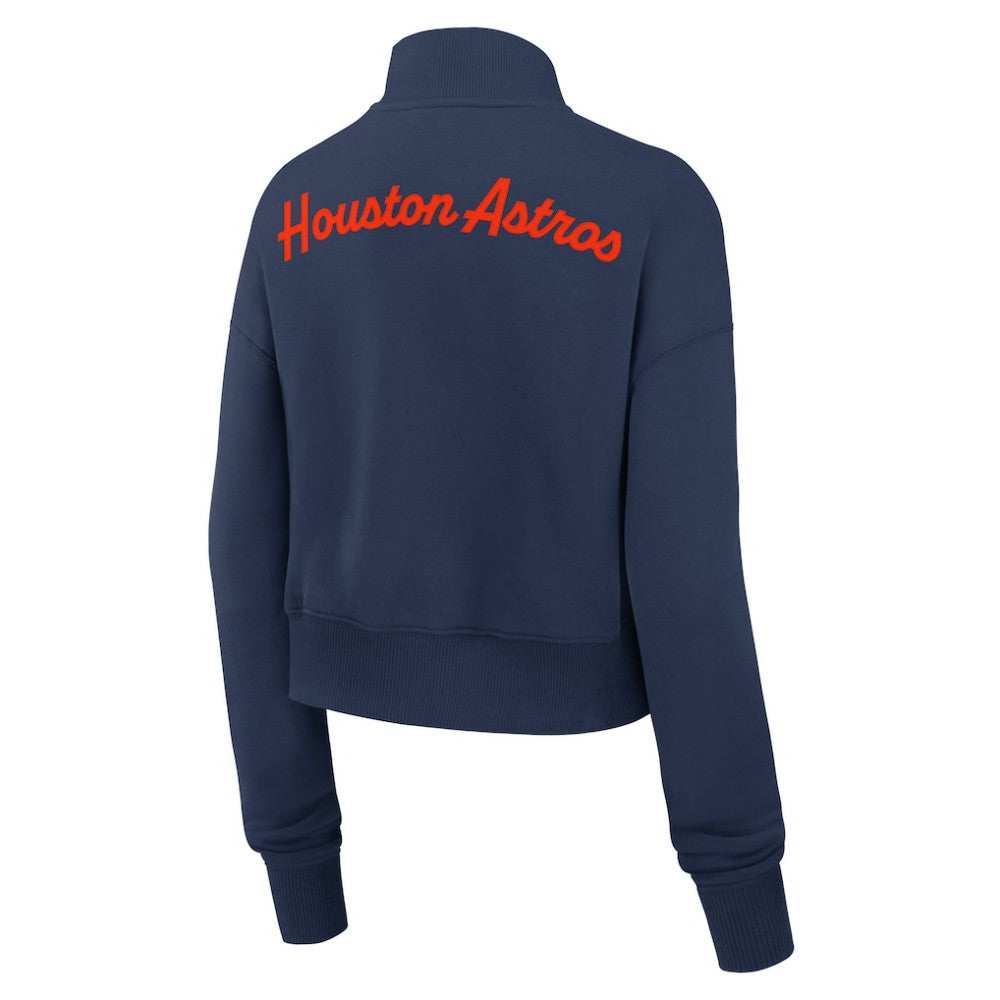 Houston Astros Women's Primetime Phoenix Fleece Half-Zip Sweatshirt Navy | Nike
