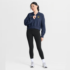 Milwaukee Brewers Women's Primetime Phoenix Fleece Half-Zip Sweatshirt Navy | Nike
