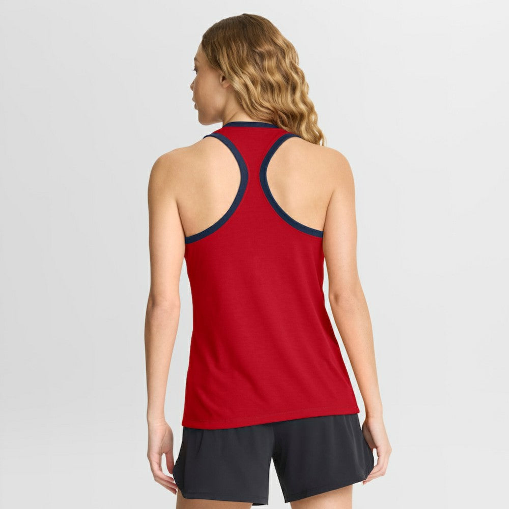 Minnesota Twins Women's Tri-Blend Dri-FIT Racerback Tank Top Red | Nike