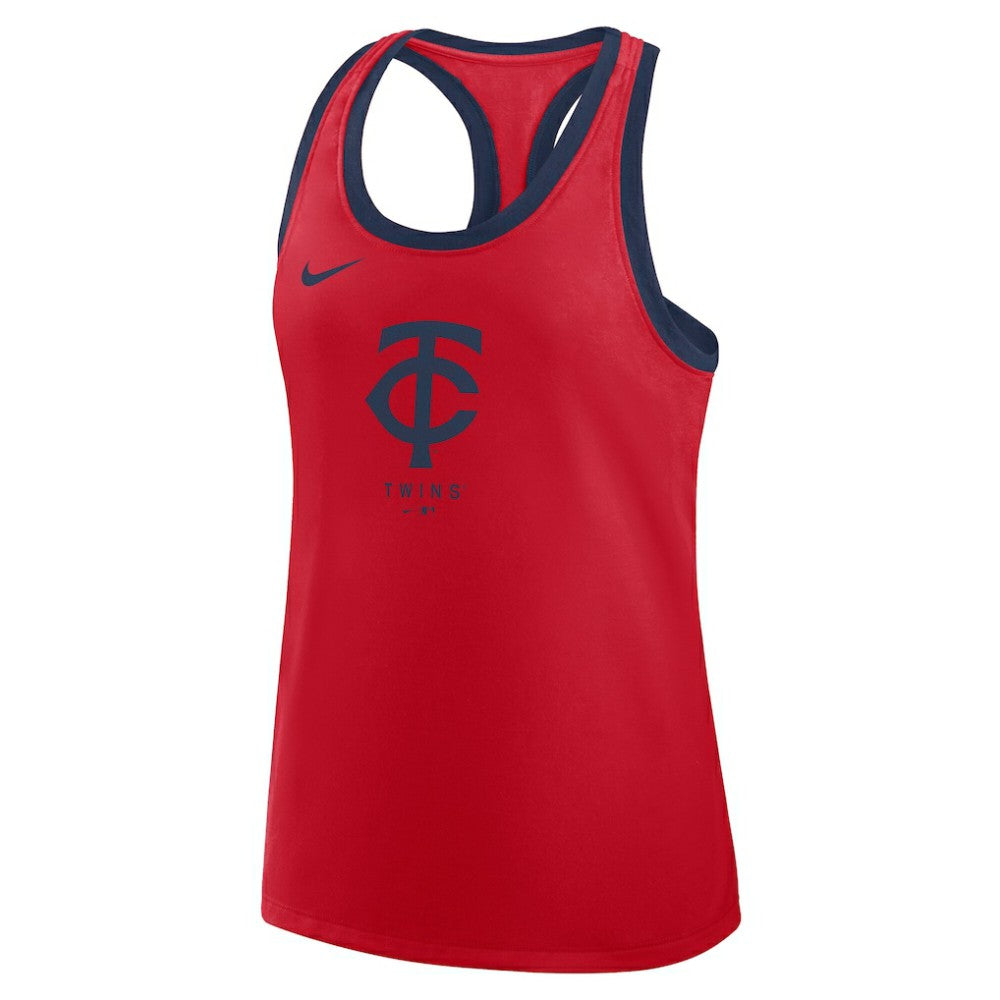 Minnesota Twins Women's Tri-Blend Dri-FIT Racerback Tank Top Red | Nike