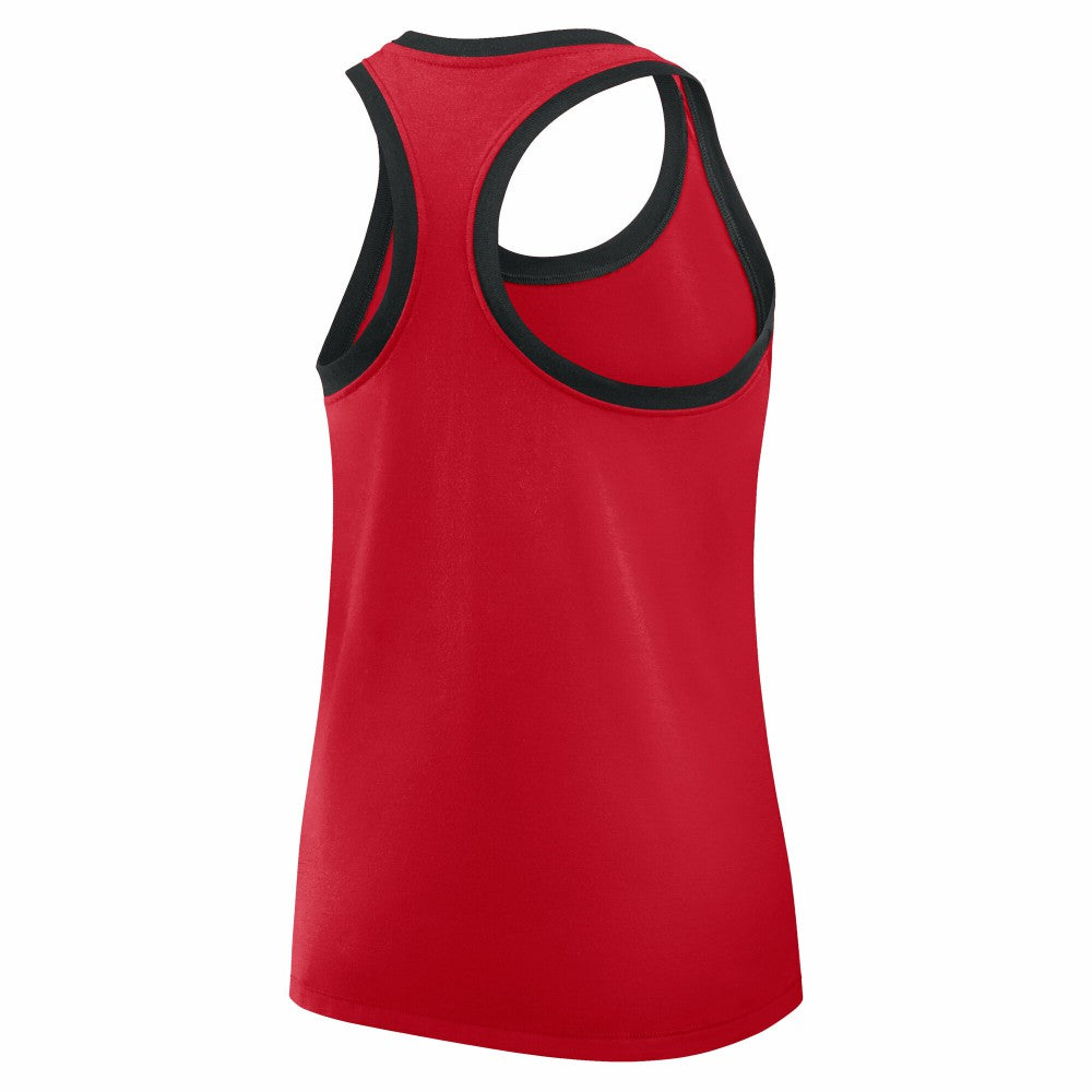 Cincinnati Reds Women's Tri-Blend Dri-FIT Racerback Tank Top Red | Nike