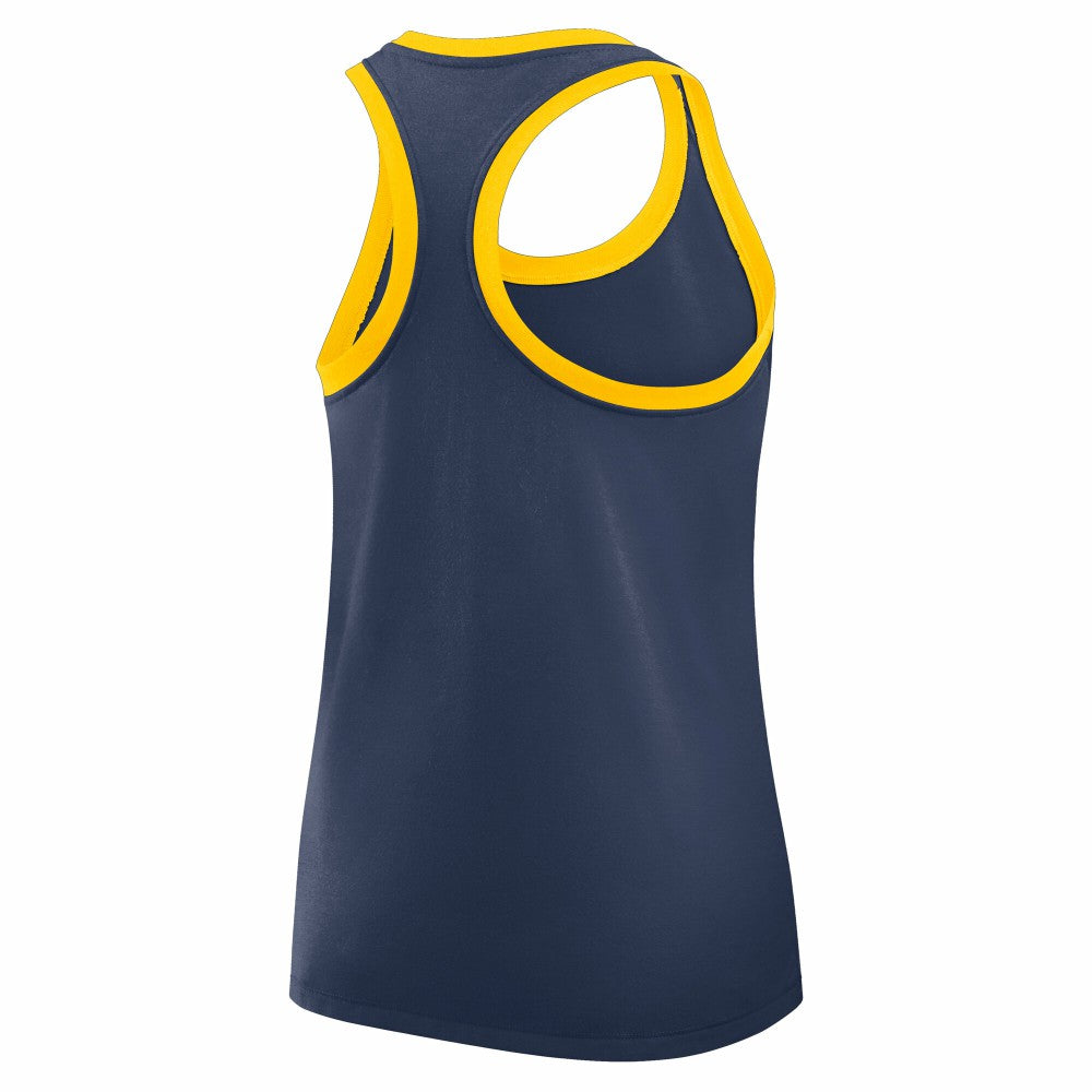 Milwaukee Brewers Women's Tri-Blend Dri-FIT Racerback Tank Top Navy | Nike