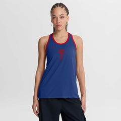 Philadelphia Phillies Women's Tri-Blend Dri-FIT Racerback Tank Top Royal | Nike