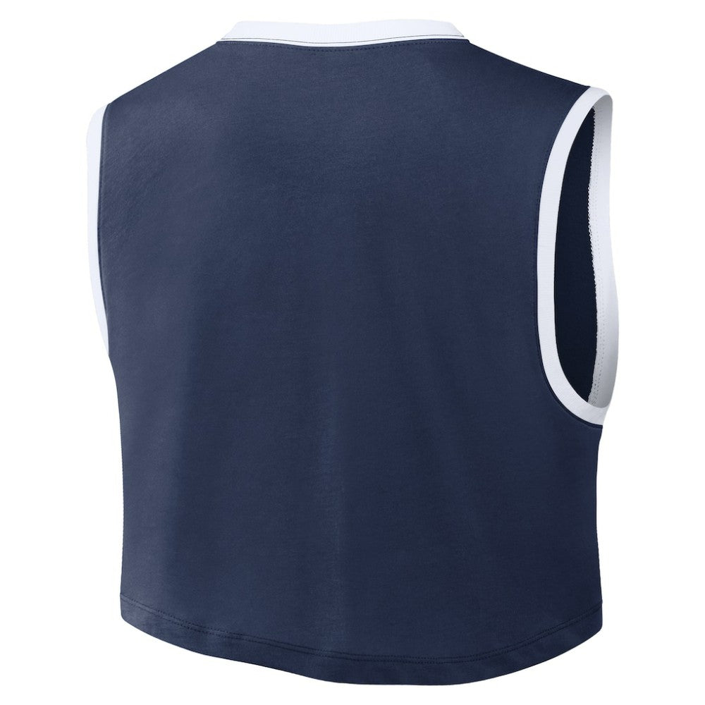 Atlanta Braves Women's Primetime Loose Dri-FIT Cropped Tank Top Navy | Nike