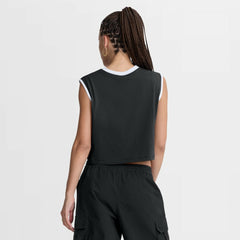 Los Angeles Dodgers Women's Primetime Loose Dri-FIT Cropped Tank Top Black | Nike