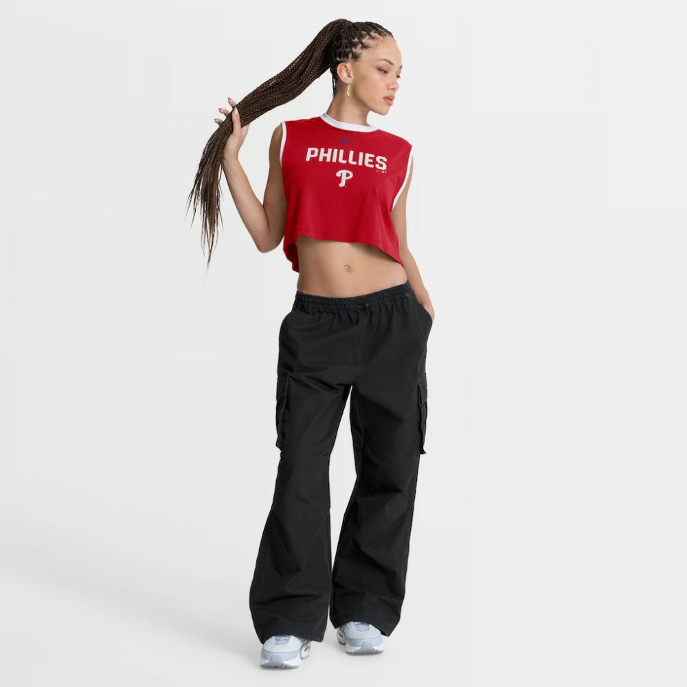Philadelphia Phillies Women's Primetime Loose Dri-FIT Cropped Tank Top Red | Nike
