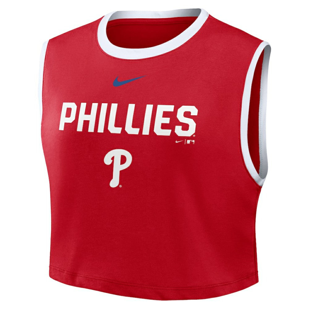 Philadelphia Phillies Women's Primetime Loose Dri-FIT Cropped Tank Top Red | Nike
