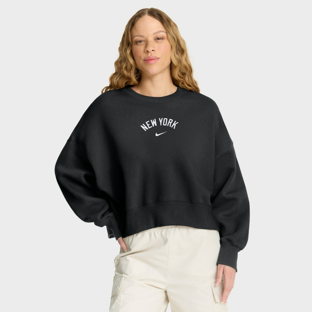 New York Yankees Women's Oversized Primetime Sweatshirt Black | Nike