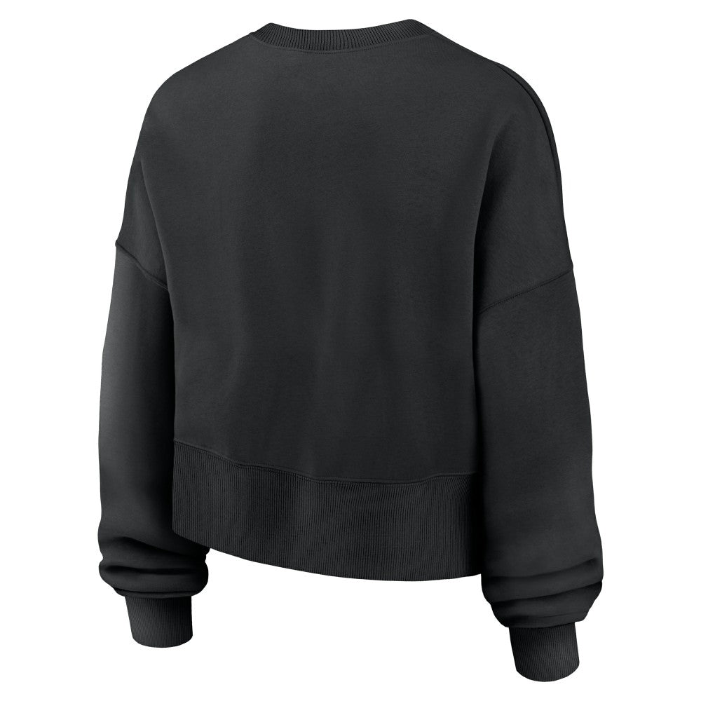 New York Mets Women's Oversized Primetime Sweatshirt Black | Nike