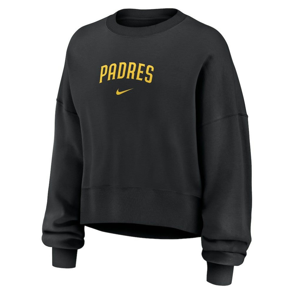 San Diego Padres Women's Oversized Primetime Sweatshirt Black | Nike