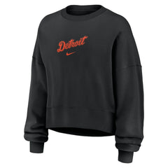 Detroit Tigers Women's Oversized Primetime Sweatshirt Black | Nike