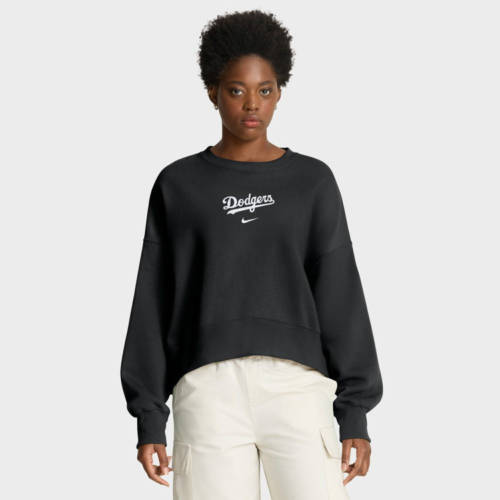 Los Angeles Dodgers Women's Oversized Primetime Sweatshirt Black | Nike