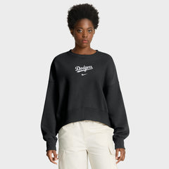 Los Angeles Dodgers Women's Oversized Primetime Sweatshirt Black | Nike