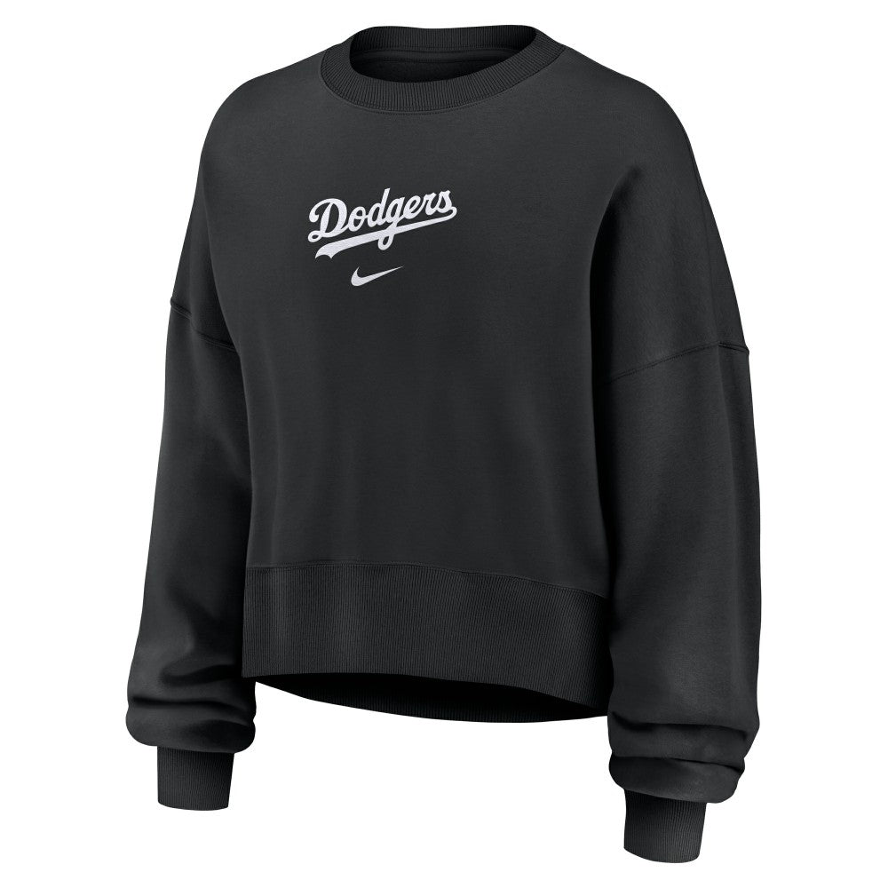 Los Angeles Dodgers Women's Oversized Primetime Sweatshirt Black | Nike