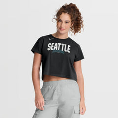 Seattle Mariners Women's Mod Cropped T-Shirt Black | Nike