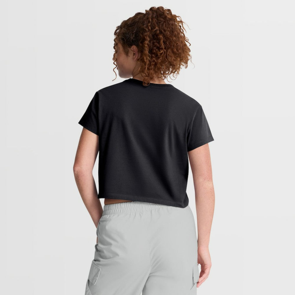 Los Angeles Dodgers Women's Mod Cropped T-Shirt Black | Nike