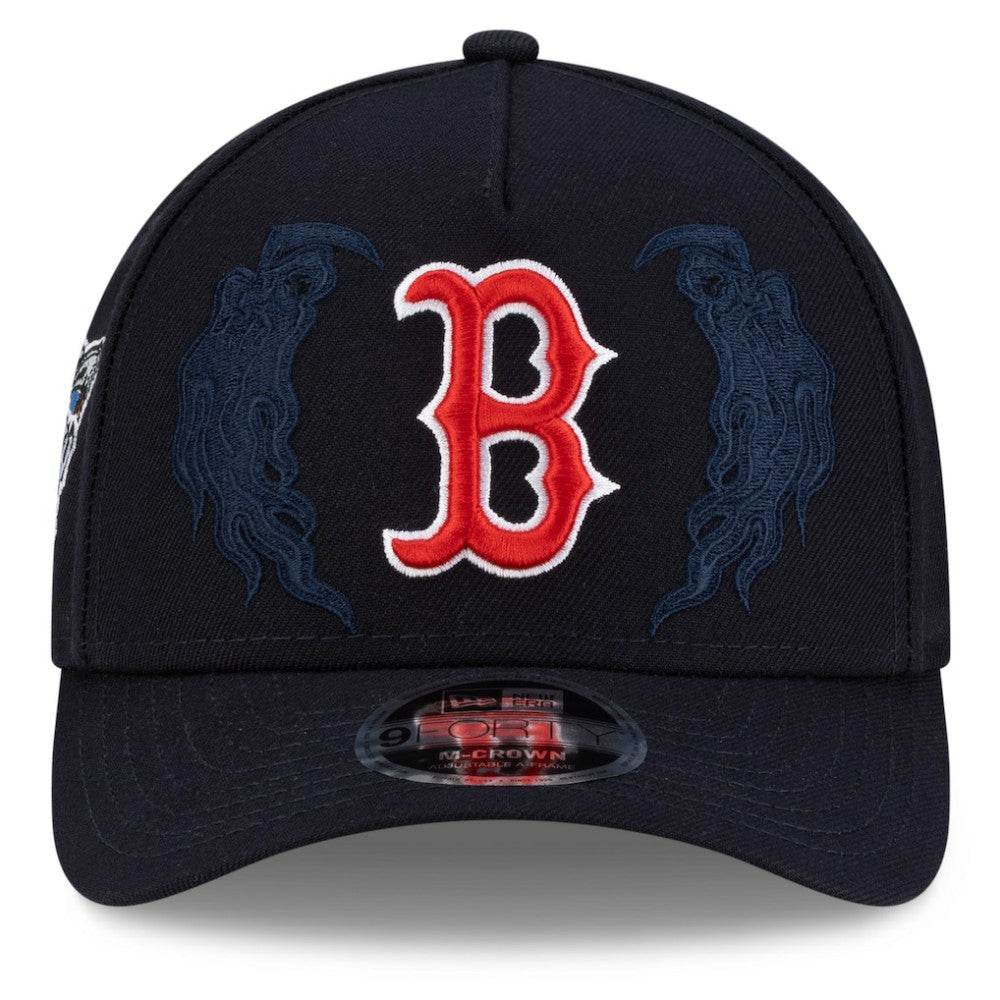 Boston Red Sox x Warren Lotas 9FORTY A-Frame M-Crown Adjustable Hat Navy | New Era