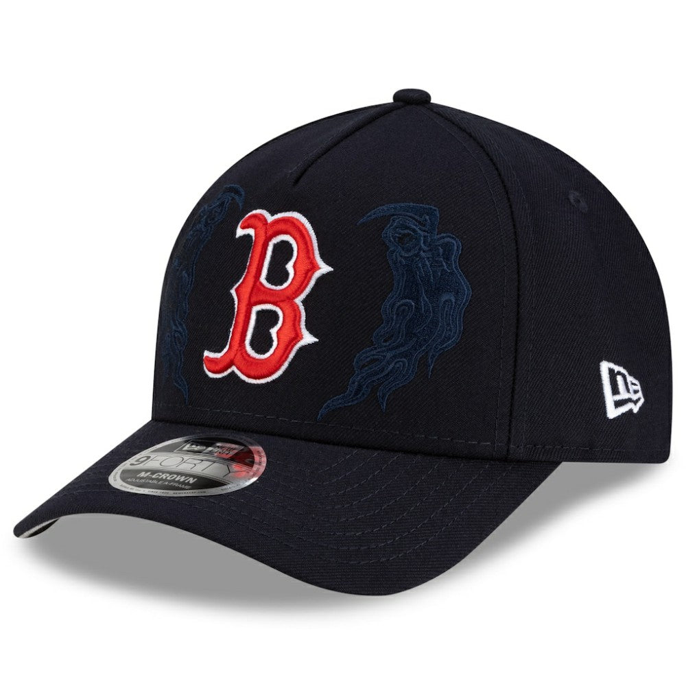Boston Red Sox x Warren Lotas 9FORTY A-Frame M-Crown Adjustable Hat Navy | New Era