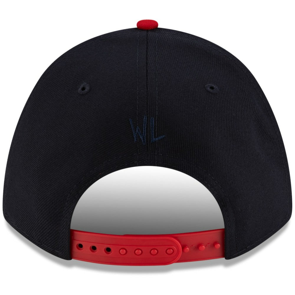 Atlanta Braves x Warren Lotas 9FORTY A-Frame M-Crown Adjustable Hat Navy/Red | New Era