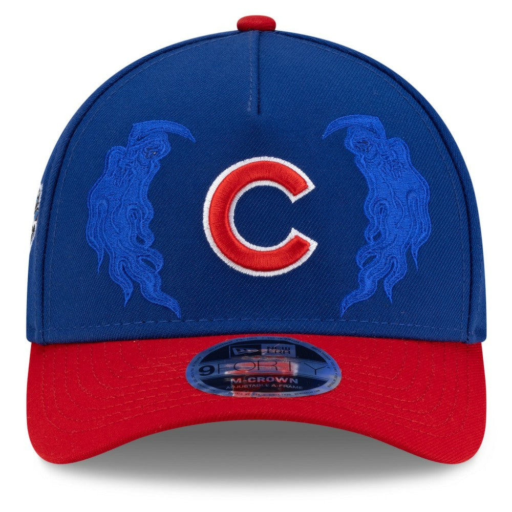 Chicago Cubs x Warren Lotas 9FORTY A-Frame M-Crown Adjustable Hat Royal/Red | New Era
