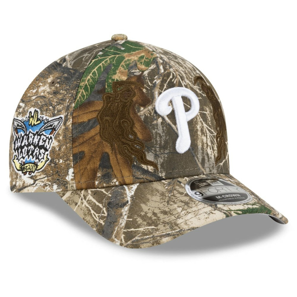 Philadelphia Phillies x Warren Lotas Realtree 9FORTY A-Frame M-Crown Adjustable Hat Camo | New Era