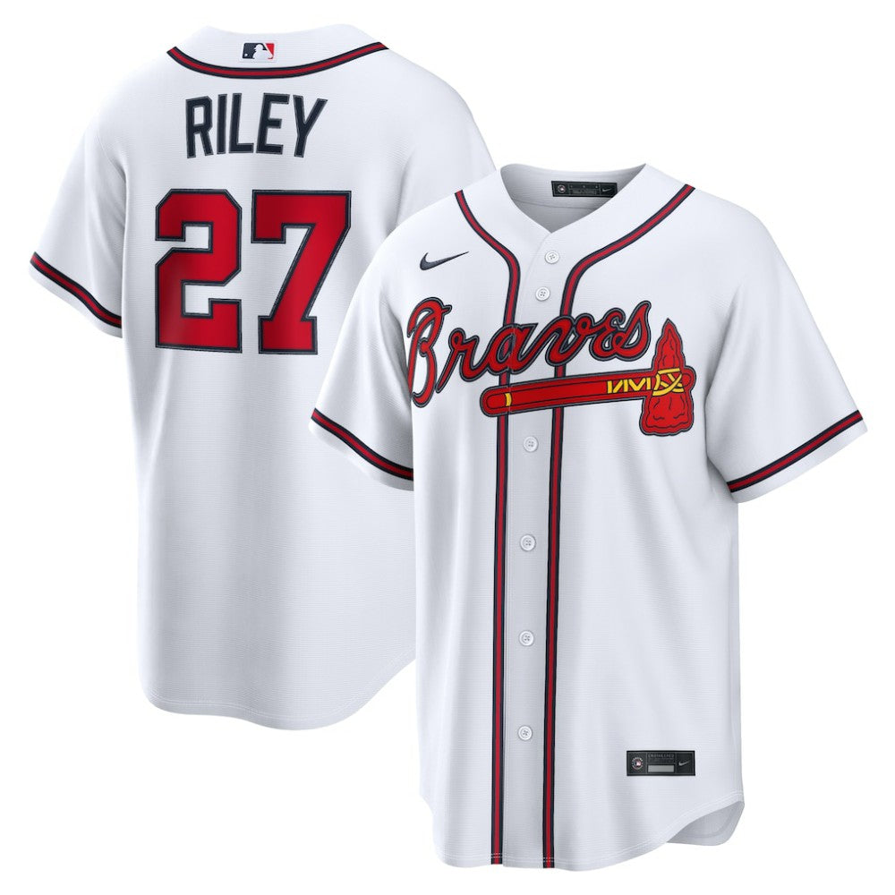 Austin Riley Atlanta Braves Home Replica Jersey White | Nike