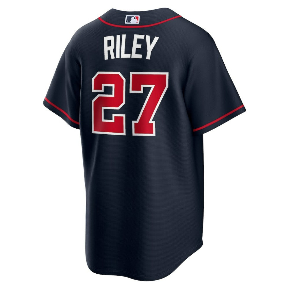 Austin Riley Atlanta Braves Alternate Replica Jersey Navy | Nike