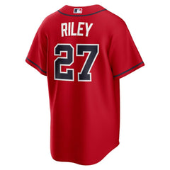 Austin Riley Atlanta Braves Alternate 2 Replica Jersey Red | Nike