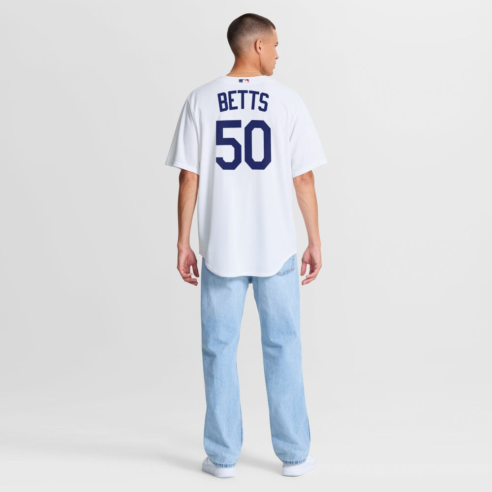 Mookie Betts Los Angeles Dodgers Home Replica Jersey White | Nike