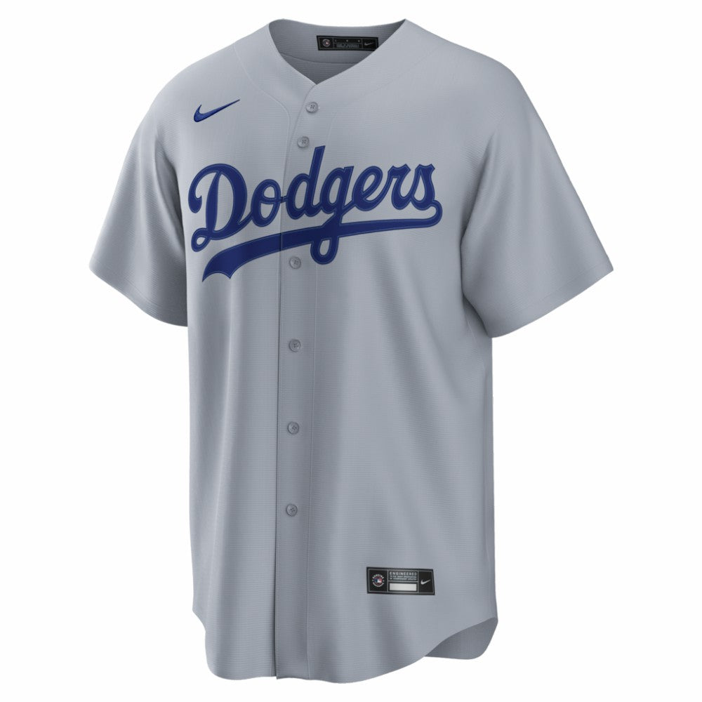 Enrique Hernández Los Angeles Dodgers Road Replica Jersey Gray | Nike