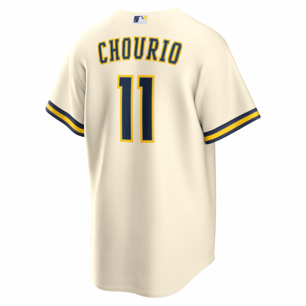 Jackson Chourio Milwaukee Brewers Home Replica Jersey Cream | Nike