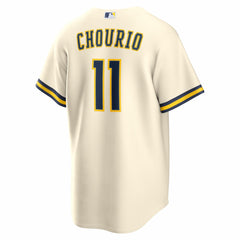 Jackson Chourio Milwaukee Brewers Home Replica Jersey Cream | Nike