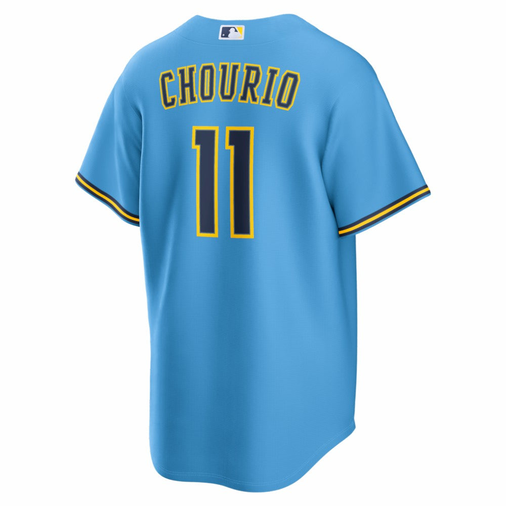 Jackson Chourio Milwaukee Brewers Road Replica Jersey Light Blue | Nike
