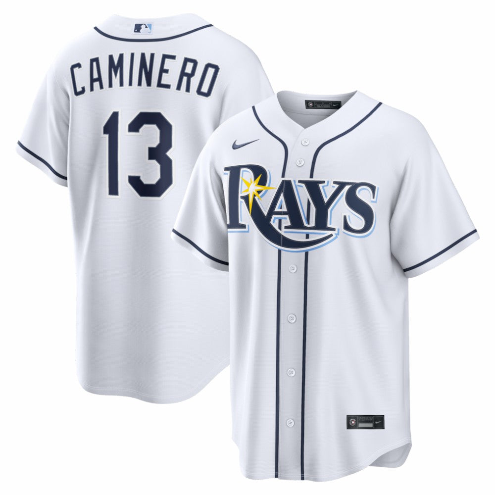 Junior Caminero Tampa Bay Rays Home Replica Jersey White | Nike