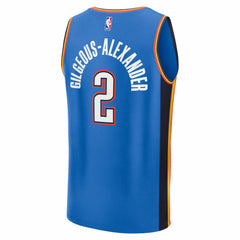 Shai Gilgeous-Alexander Oklahoma City Thunder Fast Break Replica Player Jersey - Icon Edition - Blue
