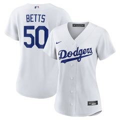 Mookie Betts Los Angeles Dodgers Women's Home Replica Jersey White | Nike